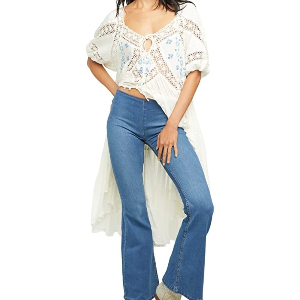 We The Free Blue Flare Jeans